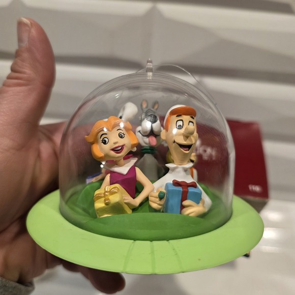 2-Hallmark The Jetsons Flickering Light Magic & Astro George Christmas Ornaments - Picture 2 of 10